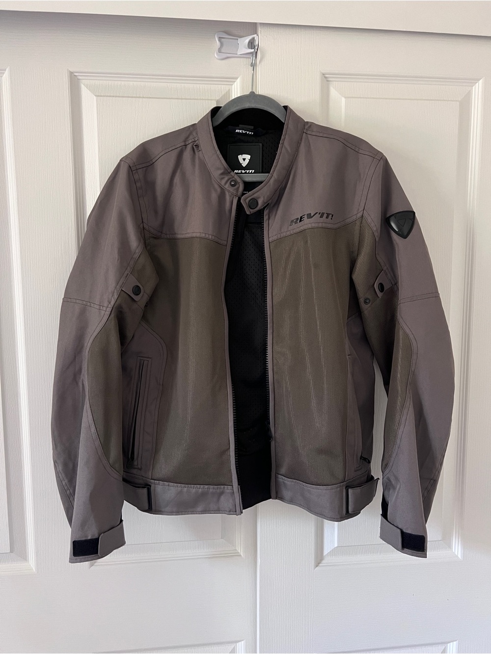 REV'IT! Men's Taupe/Gray Performance Biker Jacket